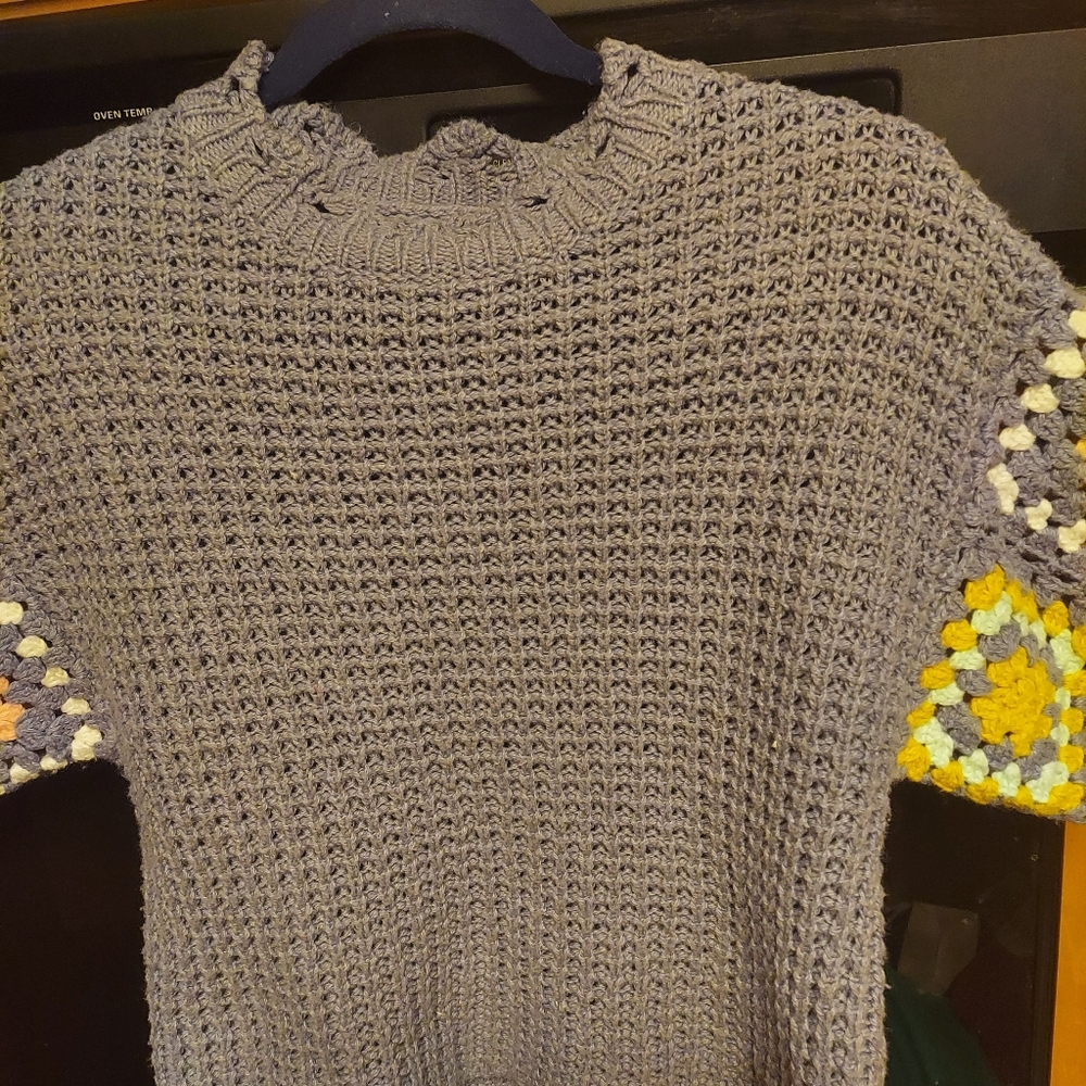 Universal Thread Granny Square Sleeve Lavender Wa… - image 2